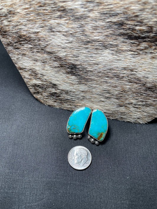 Turquoise Mountain studs with BB's