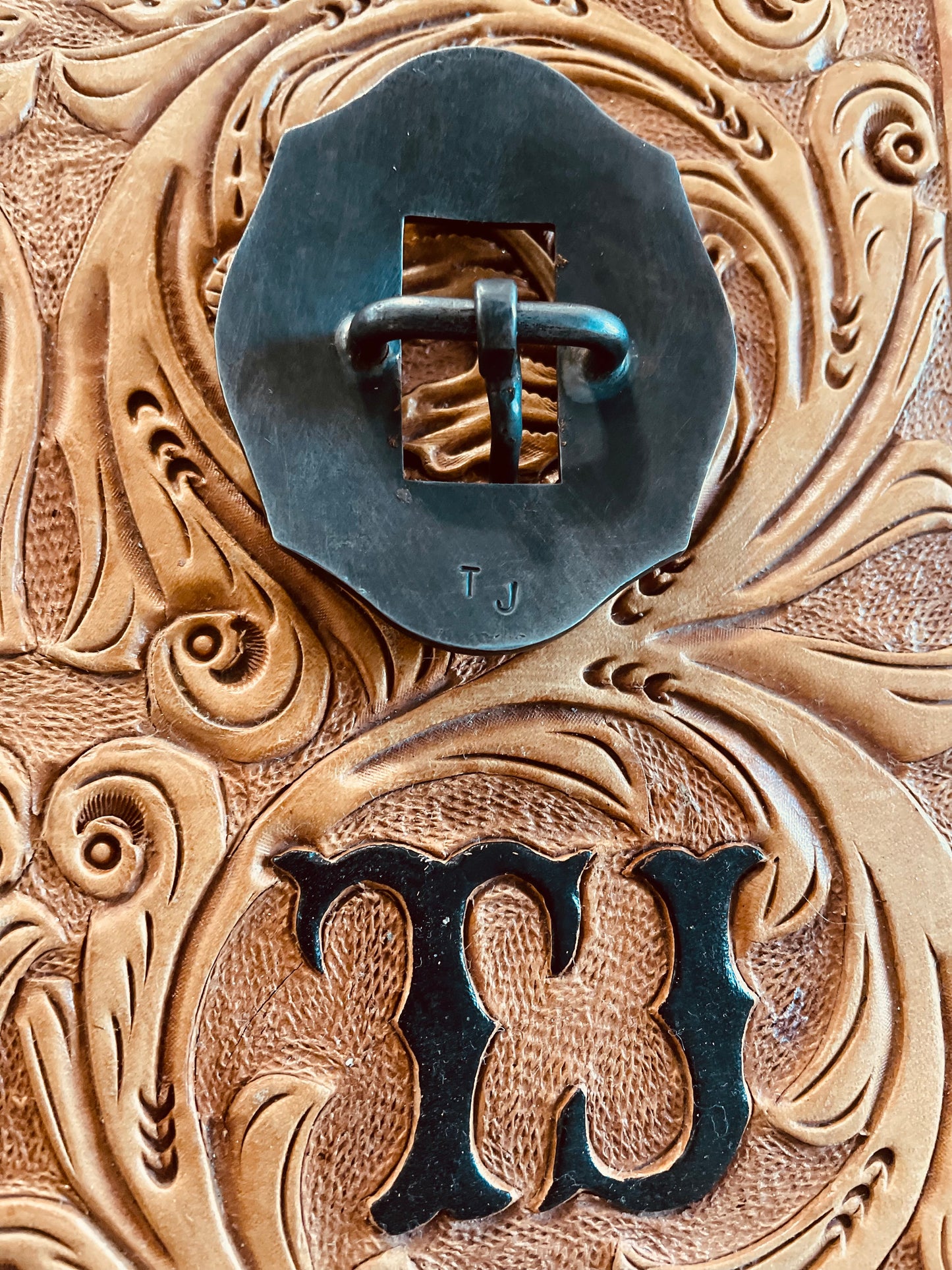 Headstall buckle with turquoise stones for 5/8”strap