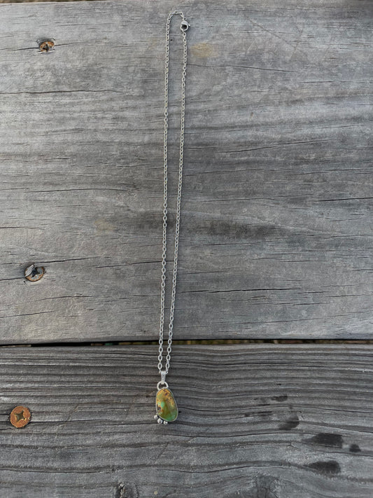 Royston pendant with Sterling BB's on 18 inch chain