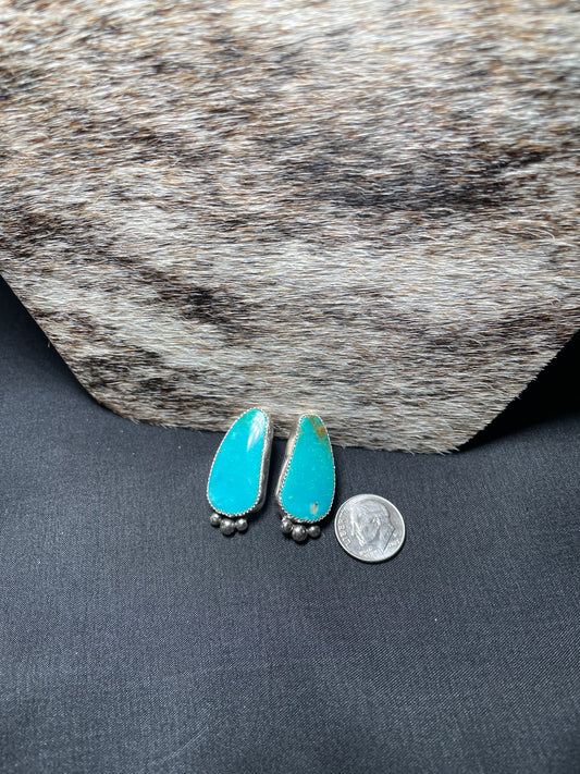 Turquoise Mountain studs with BB's